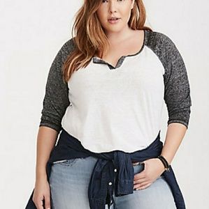 *PRICE DROP* Burnout Wash Raglan Tee